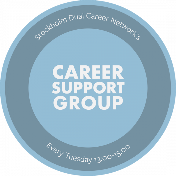 Career Support logotype that says every Tuesday 13.00-15.00